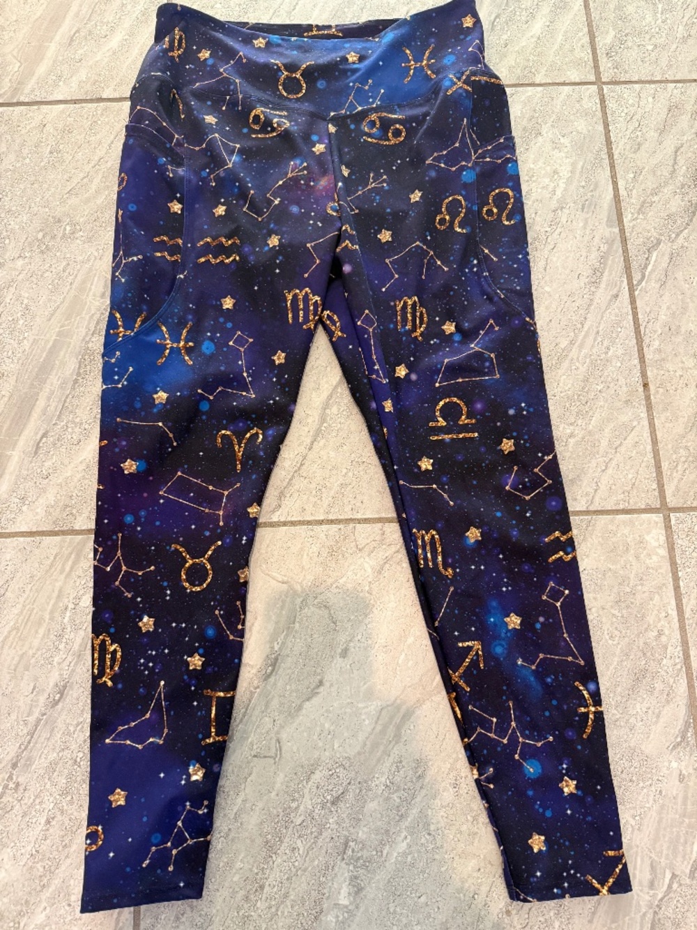 Fiercepulse Compression Zodiac Signs Leggings w/Pockets XXL